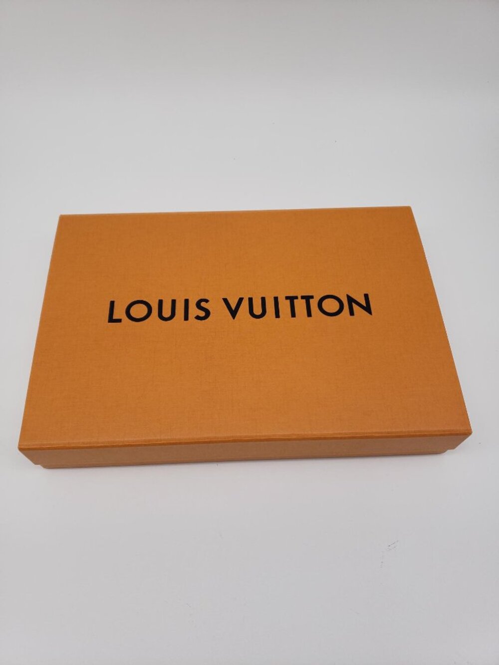 Authentic Louis Vuitton Orange Gift Box with Dust Bag & Blue Ribbon - Picture 12 of 16